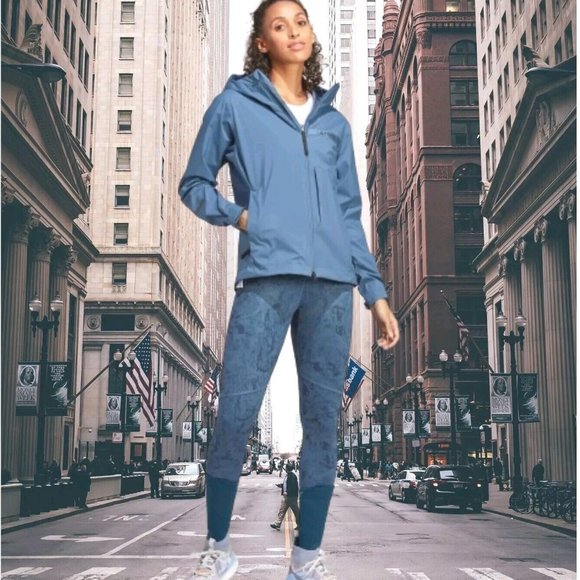 Adidas Terrex Multi Rain.rdy 2.5-Layer Rain Jacket - Steel - Women's Size XL NEW - Picture 4 of 12